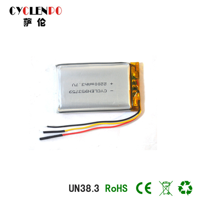li-ion polymer battery 2200mAh 3.7V CYCLEN953759