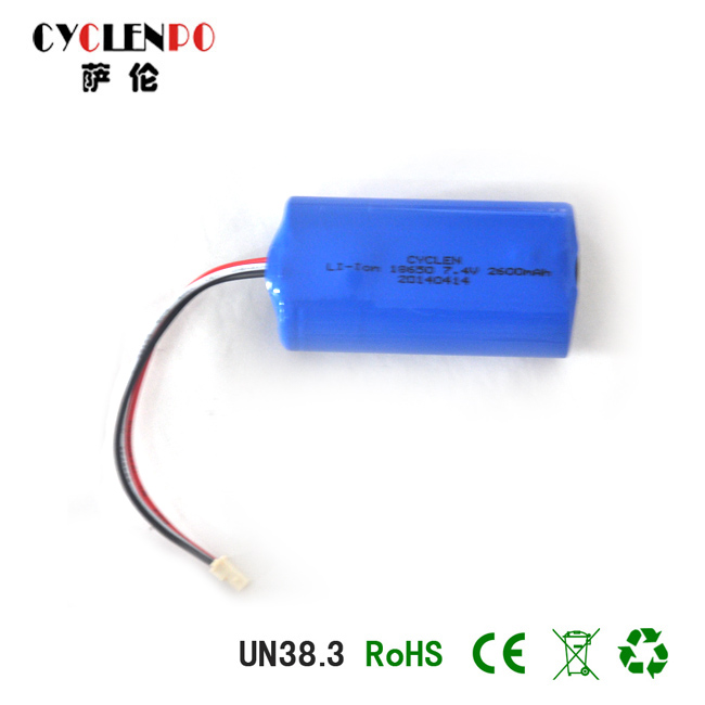 replacement battery pack, 7.4V 2400mAh 18650 li-ion battery,  lithium battery application