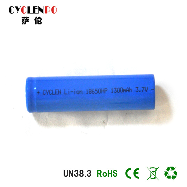 18650 lithium battery, 3.7V 1300mAh 18650HP li-ion battery, lithium battery lifetime
