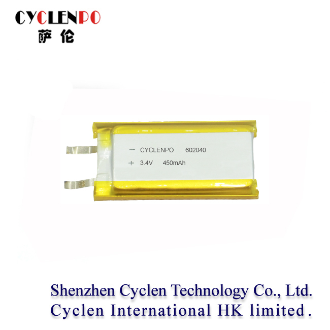 450mah lithium polymer battery oneline over discharge protected