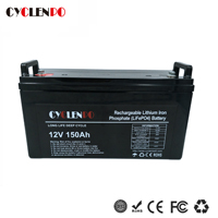 12v 150ah lifepo4 battery pack for marine or rv