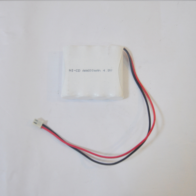 Ni-cd AA 600mah 4.8V battery pack with Jst connector